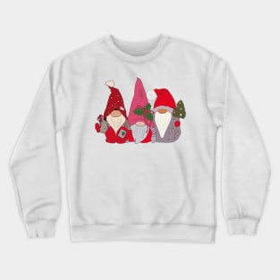 Trio of Christmas Gnomes Crewneck Sweatshirt
